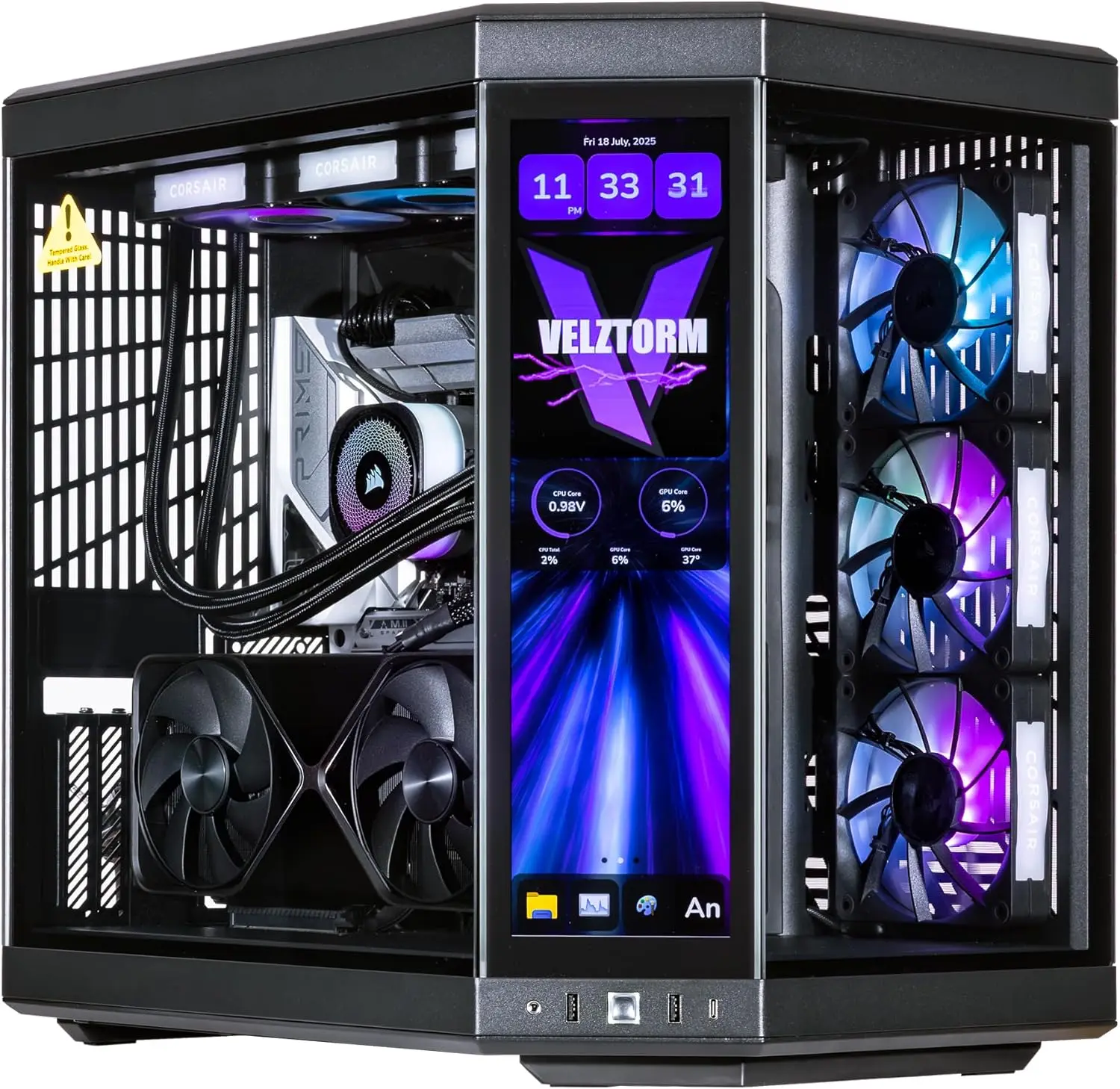 Rtx 5090 32Gb - Velztorm LCD Black Praetix – индивидуально