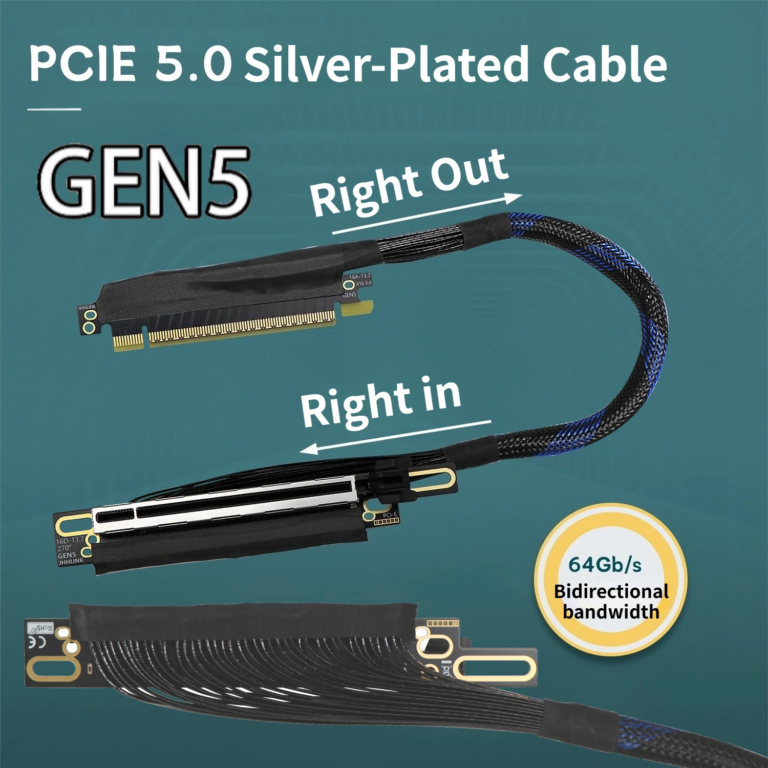 Угловой кабель-удлинитель для  – обзор и цена Pcie 5.0 Gpu Riser Cable