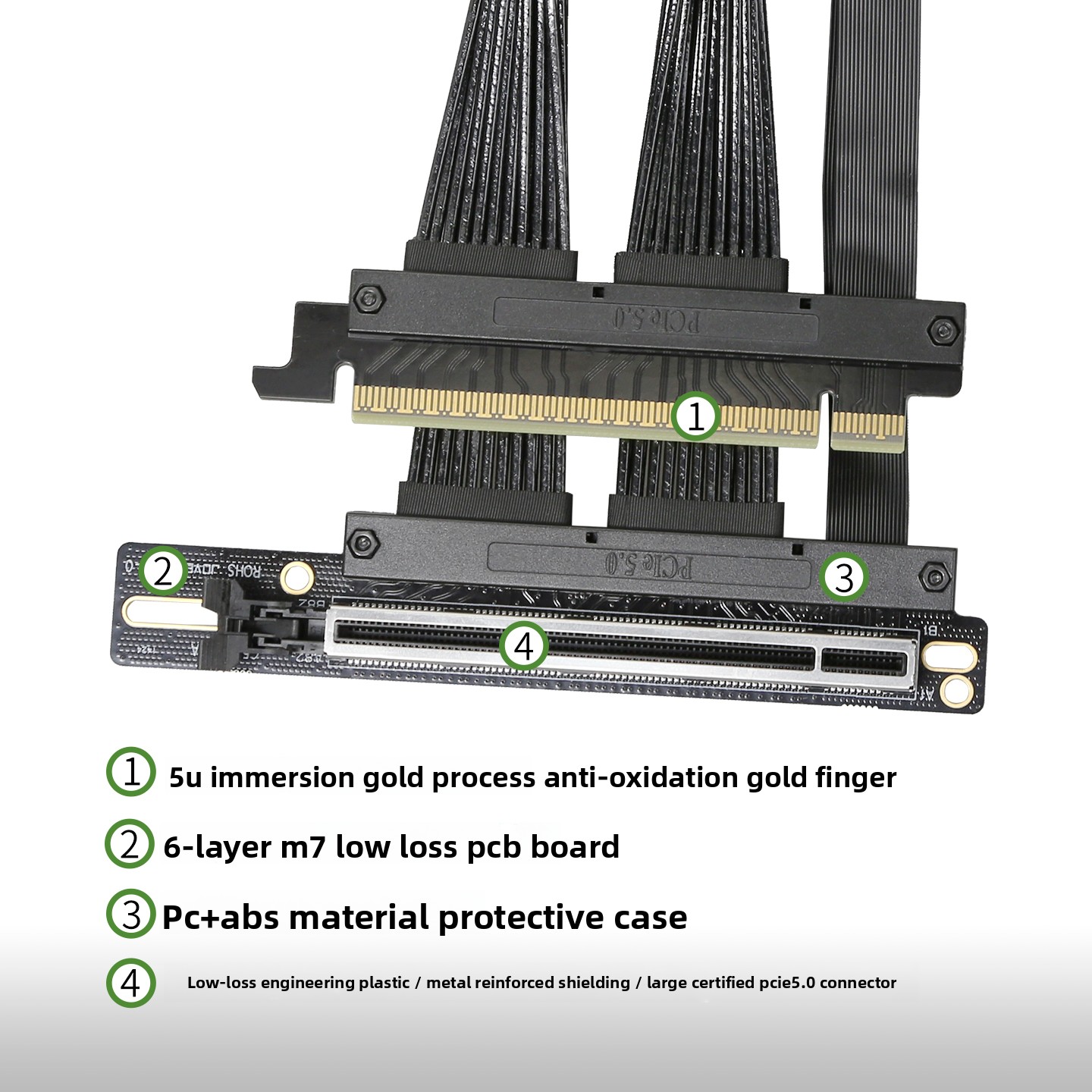 Кабель-удлинитель для графичес – обзор и цена Pcie 5.0 Gpu Riser Cable